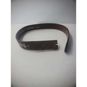 Vintage Nocona Belt Co Genuine Leather Belt No Buckle‎ Camouflage Brown Size 22